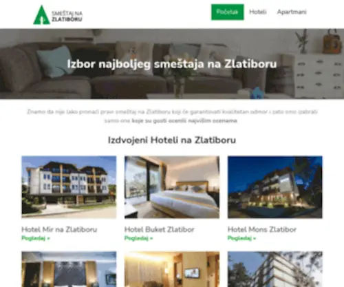 Zlatibor-Smestaj.rs(Smeštaj na Zlatiboru) Screenshot