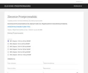 Zlecenieprzeprowadzki.pl(Formularz kontaktowy) Screenshot