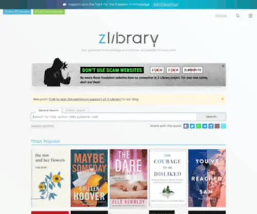 Zlibrary-SG.se(Z-Library) Screenshot