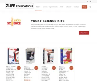 Zlifeeducation.com(Slime,Science Kits,Science Experiments, Videos for Kids) Screenshot