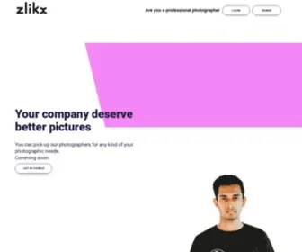 Zlikx.com(Photographer Company) Screenshot