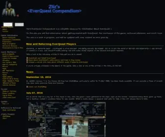 Zlizeq.com(Read about EverQuest on Zliz's EverQuest Compendium) Screenshot