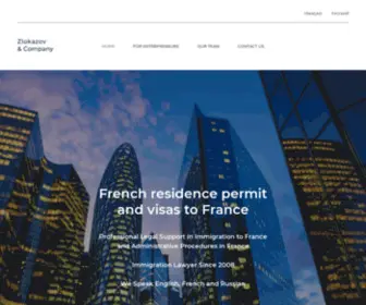 Zlokazov.com(French residence permits and visas to France) Screenshot