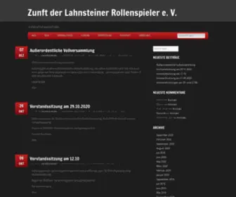 ZLR.info(Zunft der Lahnsteiner Rollenspieler e) Screenshot