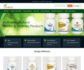 ZLshealth.com(Buy Herbal Products & Herbal Medicines Online in India) Screenshot