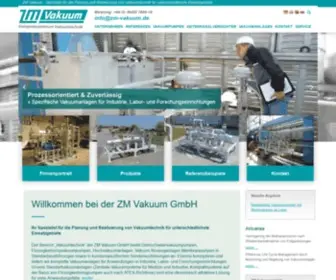 ZM-Vakuum.de(ZM Vakuum GmbH) Screenshot