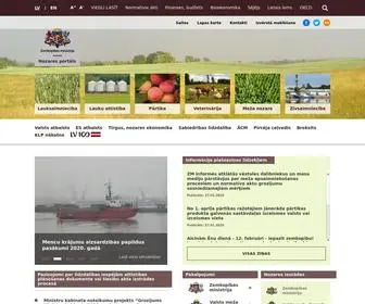 ZM.gov.lv(Nozares port) Screenshot