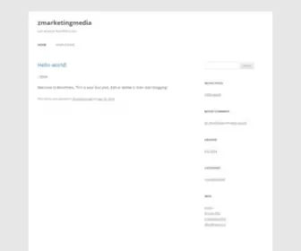 Zmarketingmedia.com(Just another WordPress site) Screenshot