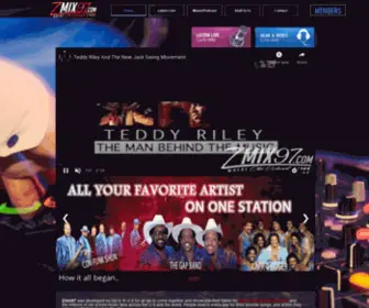 Zmix97.com(Old school Music internet station) Screenshot