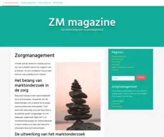 Zmmagazine.nl(Een leuke blog over zorgmanagement) Screenshot