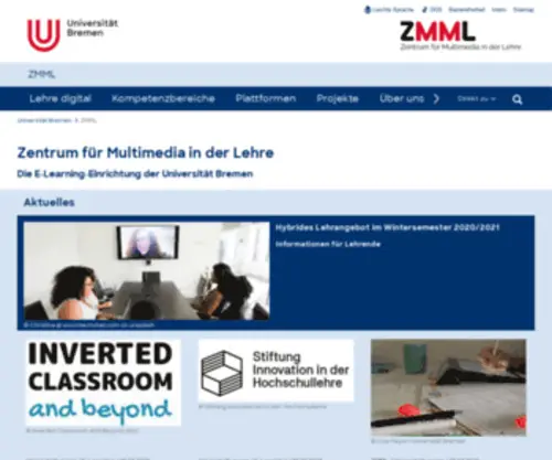 ZMML.de(Zentrum für Multimedia in der Lehre) Screenshot