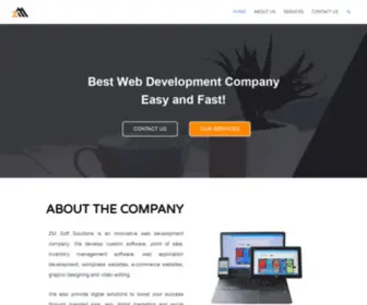 Zmsoftsolutions.com(ZM Soft Solutions) Screenshot