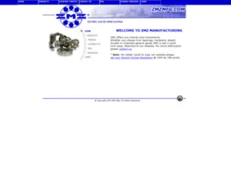 ZMZMFG.com(ZMZ Manufacturing) Screenshot