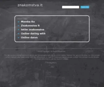 Znakomstva.lt(znakomstva) Screenshot