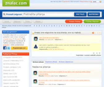 Znalac.com(Znalac zna odgovore na sva pitanja) Screenshot