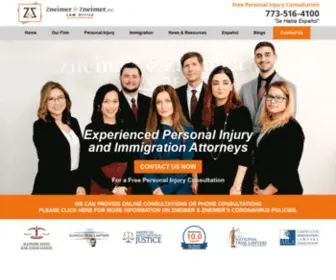 Zneimerlaw.com(Chicago Personal Injury Lawyer) Screenshot