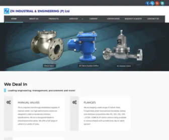 Znengineering.com(ZN Industrial & Engineering Pvt Ltd) Screenshot