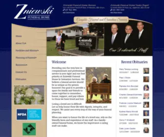 Zniewskifuneralhome.com(WELCOME Providing you the very best in compassionate and professional service) Screenshot