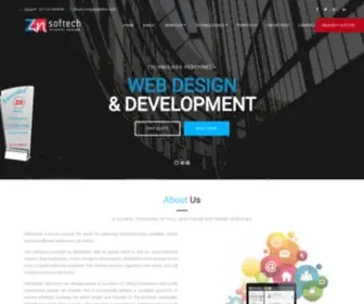 Znsoftech.com(Web development company) Screenshot