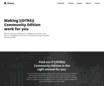 Znuny.com(Support & Consulting for ((OTRS)) Community Edition) Screenshot