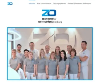 ZO-Freiburg.de(Zentrum für Orthopädie Freiburg) Screenshot