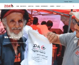 Zoa-International.com(Zoa provides emergency aid in crisis areas) Screenshot