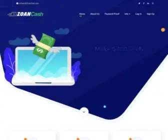 Zoancash.com(Start Making Money from Home) Screenshot