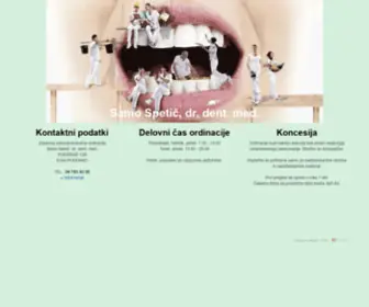 Zobozdravnik-Spetic.si(Zasebna zobozdravstvena ordinacija) Screenshot