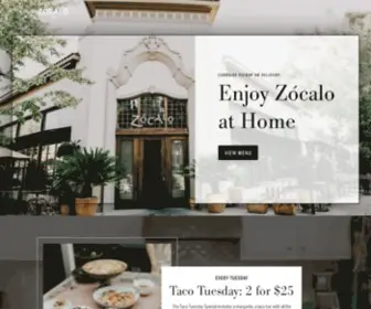 Zocalosacramento.com(Cocina Mexicana) Screenshot