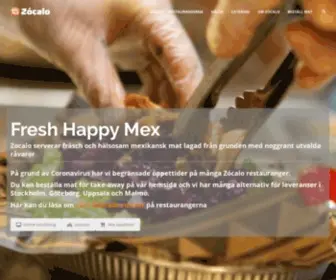 Zocalo.se(Vi kallar vår mat för Fresh Happy Mex) Screenshot