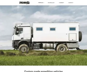 Zocama.com(Custom made expedition vehicles in Barcelona) Screenshot