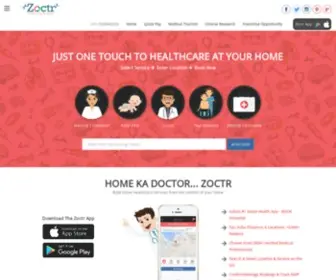 Zoctr.com(Home Healthcare Services) Screenshot