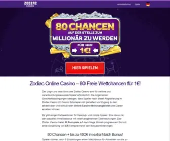 Zodiaccasino.de Screenshot