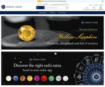 ZodiacGemstones.com(Zodiac Gemstones) Screenshot