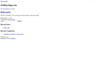 Zodiacring.com(The Zodiac Ring News portal) Screenshot
