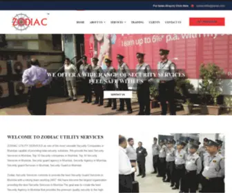 Zodiacsecurityservices.com(Top 10 Security Services in Mumbai) Screenshot