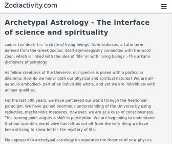 Zodiactivity.com(Home) Screenshot