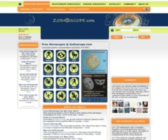 Zodioscope.com(Free Horoscopes) Screenshot