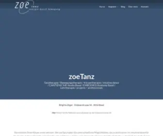 Zoe-Tanz.ch(Willkommen bei zoetanz) Screenshot