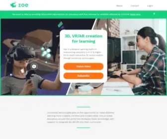 Zoe.com(Immersive 3D Creation Platform) Screenshot
