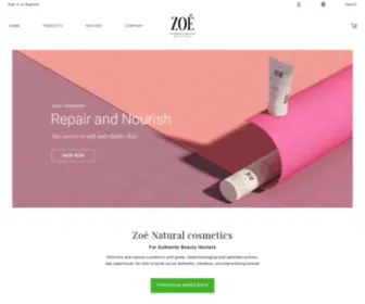 Zoecosmetics.it(Zoe cosmetics) Screenshot