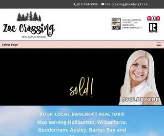 Zoecrossing.ca(Zoe Crossing) Screenshot