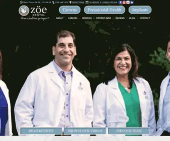 Zoedental.com(Zoe Dental) Screenshot