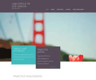 Zoegarvin.com(Law Office of Zoe Garvin) Screenshot