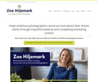 Zoehiljemark.com(Zoe Hiljemark) Screenshot