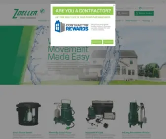 Zoellerpumps.com(Zoeller Pump Company) Screenshot