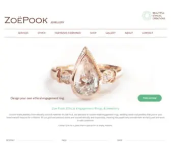 Zoepook.com.au(Ethical Engagement Rings & Jewellery Australia) Screenshot