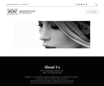 Zoesalonnyc.com(Hair Salon) Screenshot