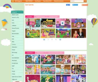 Zoespiele.com(Zoe Puppen Spiele für Mädchen) Screenshot