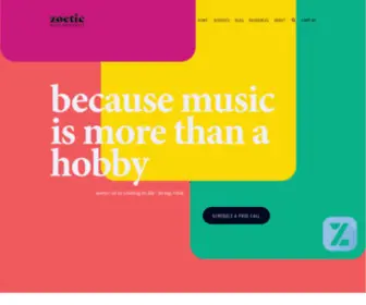 ZoeticmGMT.com(Zoetic Music Management) Screenshot